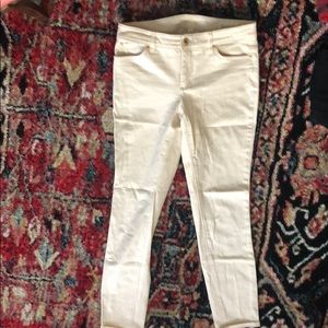 Womens off white skinny jeans